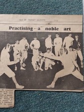 Sk31 Ephemera 1966 Picture Fencing Kent Dane Court Technical School 