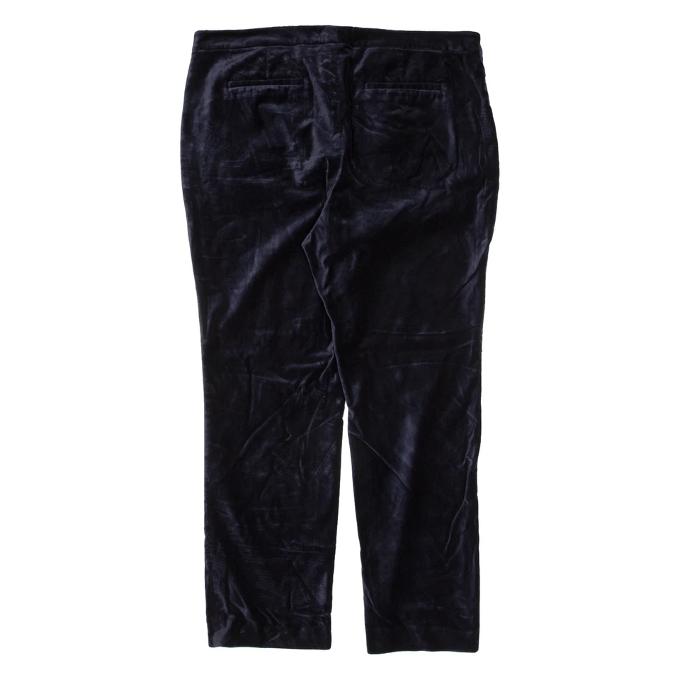 Pantalón de terciopelo para mujer LAUREN RALPH LAUREN azul regular recto W40 L30 Foto 3 de 4