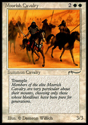 Moorish Cavalry (Light) LP, English MTG Arabian Nights