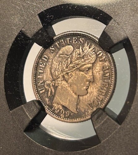 1909 Barber Dime 10C VaultBox Funbox 2024 NGCx 9.2 - NGC MS62 Nice Original Coin - Picture 3 of 6