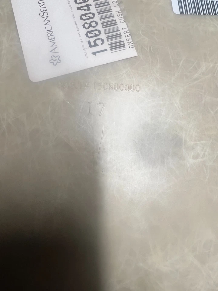 INSERTO DE COJÍN DE ASIENTO DE AUTOBÚS AMERICAN SEAT INSIGHT 150800000 Foto 3 de 3