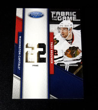 2011-12 Certified Fabric of the Game Die-Cut  Patch /10 Troy Brouwer
