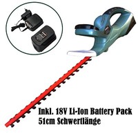 Akku Garten Heckenschere Inkl. 18V Akku U. LadegeräT Strauchschere Heckentrimmer