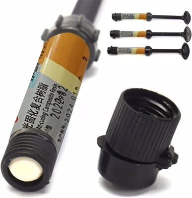 Dental Cement Resin Filling Materials Dentistry Denfil Syringe Universal