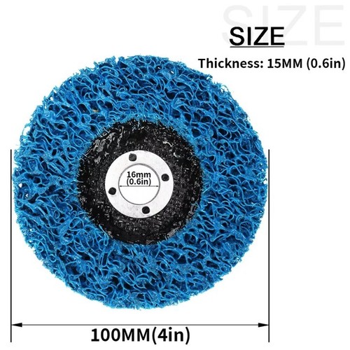 5-100x Rostio CSD Scheibe CBS Grob-Reinigungsscheibe Winkelschleifer 100mm Blau - Bild 6 von 19