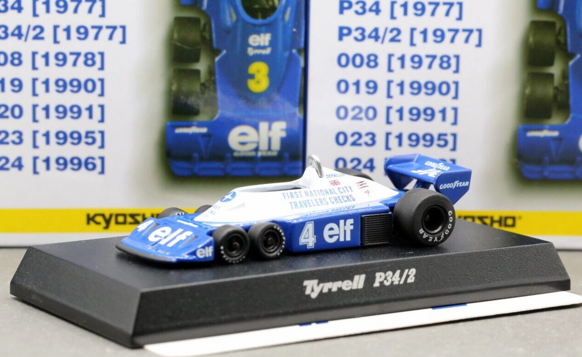 1/64 京商 ティレル F1 Tyrrell P34 2種類セット未開封 京商からファミマで買えるミニカー「タイレル P34」が登場！ F1