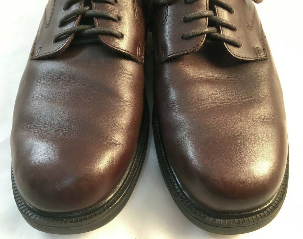 Nunn Bush Comfort Gel Mens Size 9 M Brown Leather Plan Toe 