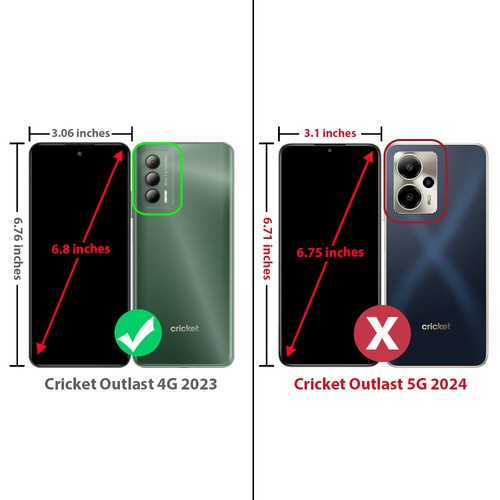 For Cricket Outlast/ATT Jetmore Case Dual Layer Hard Hybrid Cover+Tempered Glass - 第 2/78 張圖片
