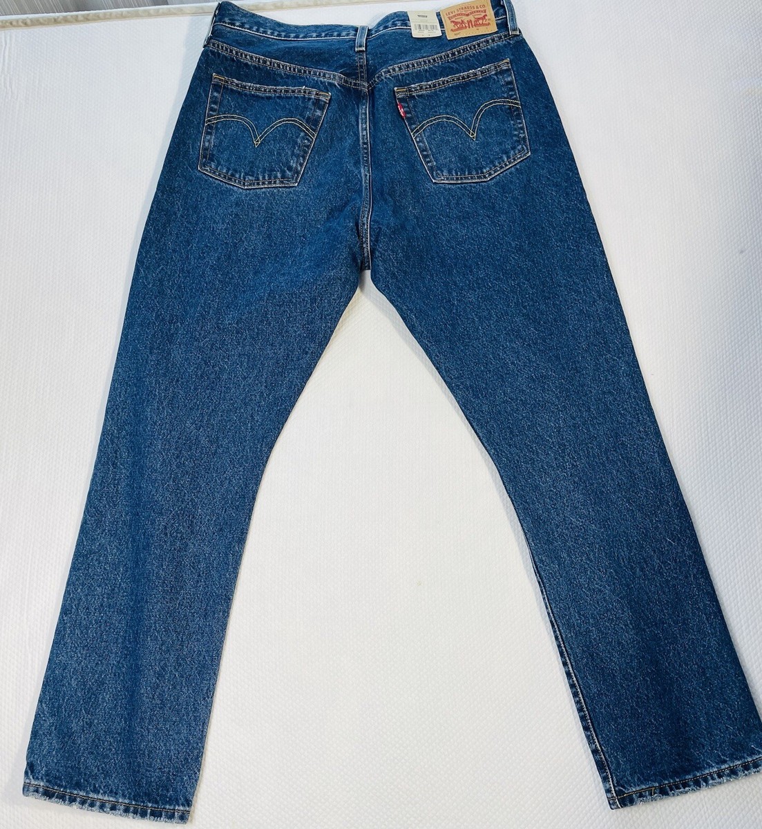 Jean Levi's 501 Taille Haute - Taille W26 L32, Lightwash, Usé/distressed, Occasion Bon état