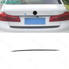 For BMW 5 Series 18-22 Carbon Fiber Steel Rear Tailgate Trunk Lid Strip Trim 1*