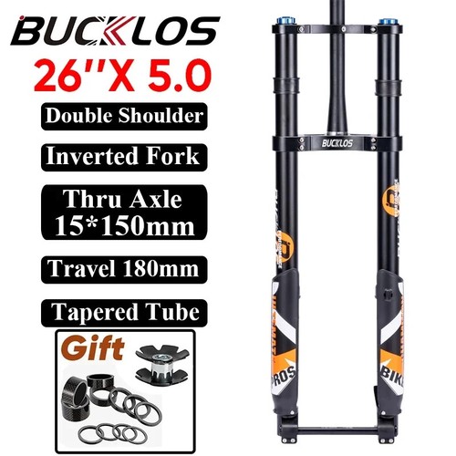 Double Shoulder Inverted Air Suspension Fork 20/26*5.0er 15*150mm Thru Axle - Picture 8 of 18
