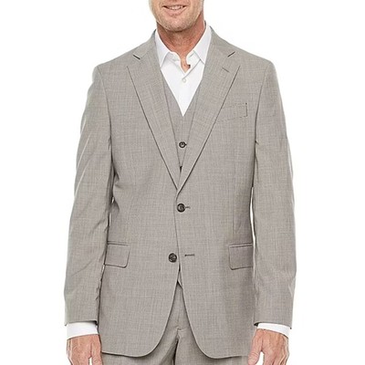 Men's Stafford Big & Tall Coolmax Suit Jacket - Brown Texture - Var Szs - NWT