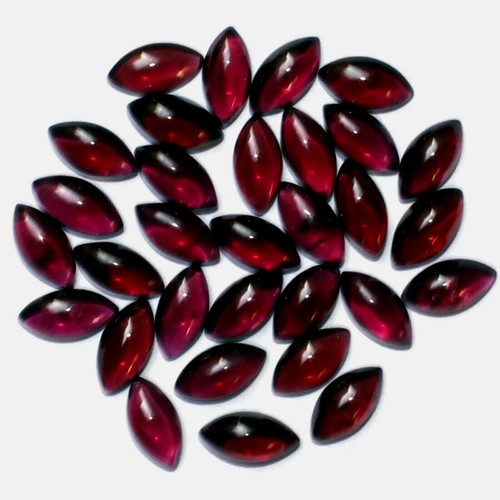 Wholesale Lot 8x4mm Marquise Cabochon Natural Garnet Loose Calibrated Gemstone - Picture 9 of 9