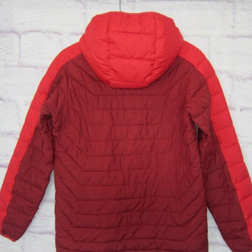 Columbia Jugend Jungen Größe L, 14/16 rot Kapuze durchgehender Reißverschluss isoliert Omni Wärme Jacke - Bild 5 von 12