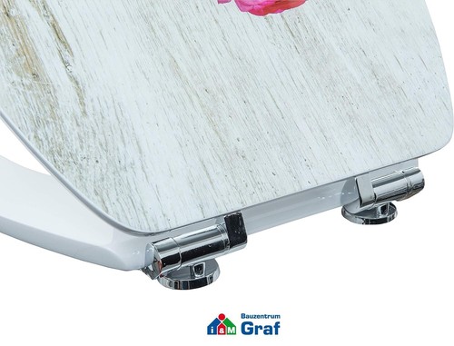 CORNAT WC-Sitz MDF Toilettensitz "BLUMENGRUSS" mit Absenkautomatik /#82200761 - Bild 4 von 7