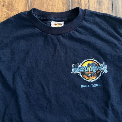 Vintage Hard Rock Cafe T-Shirt Baltimore World Tour Size Small Navy Blue - Picture 4 of 6
