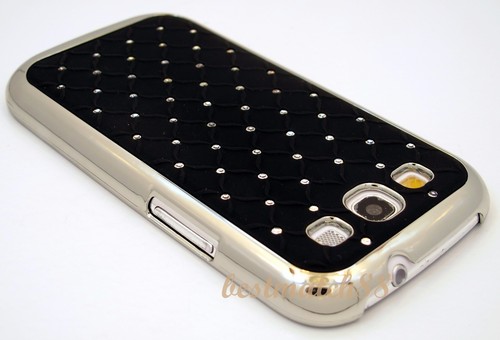 for Samsung galaxy s3 case bling stone blue burgundy black & pink mirror back - Picture 8 of 12