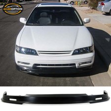Fits 94-95 Honda Accord Mugen Style Front Bumper Lip Spoiler - Unpainted Pu Fits 94-95 Honda Accord Mugen Style Front Bumper Lip Spoiler - Unpainted Pu