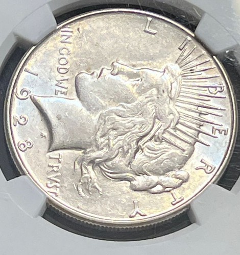 TOUGH~1928 S PEACE S$~CERTIFIED~NCG AU55~ONLY 1.6mMINTED~90% SILVER COLLECTABLE - Picture 3 of 8