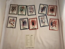 2002-2003 FLEER SHOWCASE "NEW" BOOK $14.50 - 10 ASSORTED CARDS + CHECKLIST