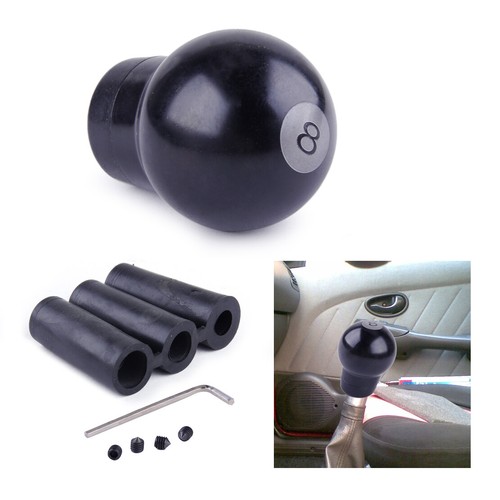 Billardkugel Schaltknauf - Schwarze 8 Mit 3 Adaptern