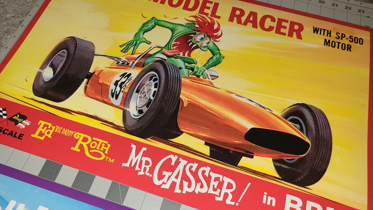 Revell Rat Fink and Mr. Gasser Slot Car Box Art 16 Revell Rat Fink and Mr. Gasser Slot Car Box Art 16