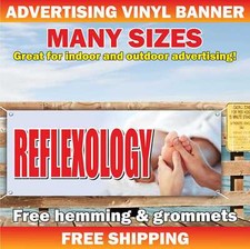 REFLEXOLOGY Advertising Banner Vinyl Mesh Sign facial spa beauty salon barber
