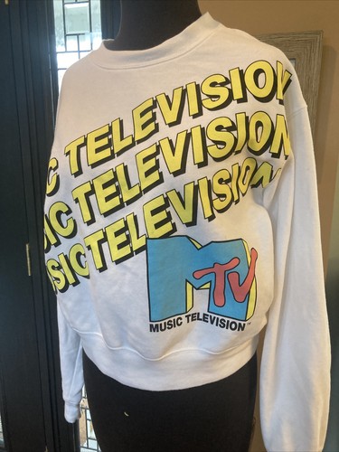 Women's MTV Music Television Sweatshirt Size Large Excellent Condition