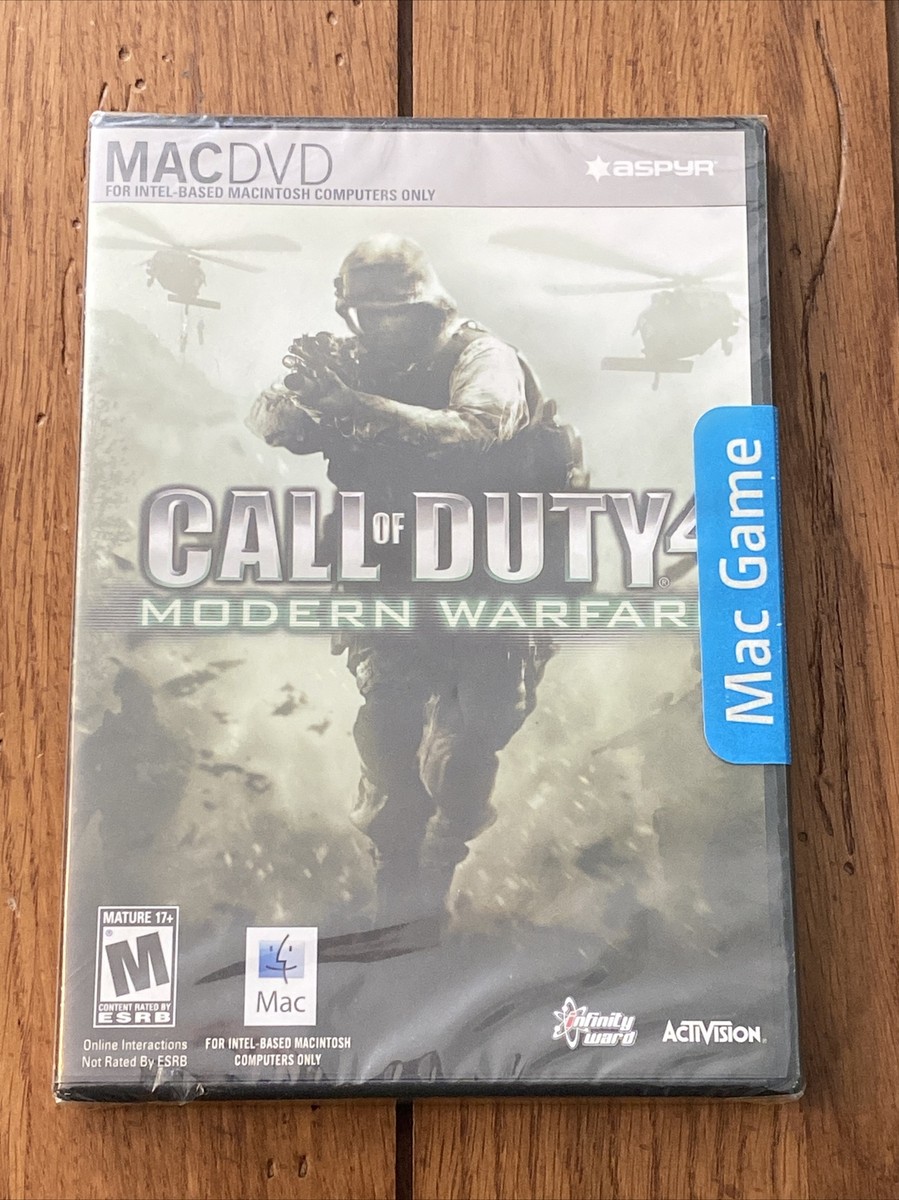 Call of Duty Modern Warfare MAC DVD Video Game Sealed (Mac 2008