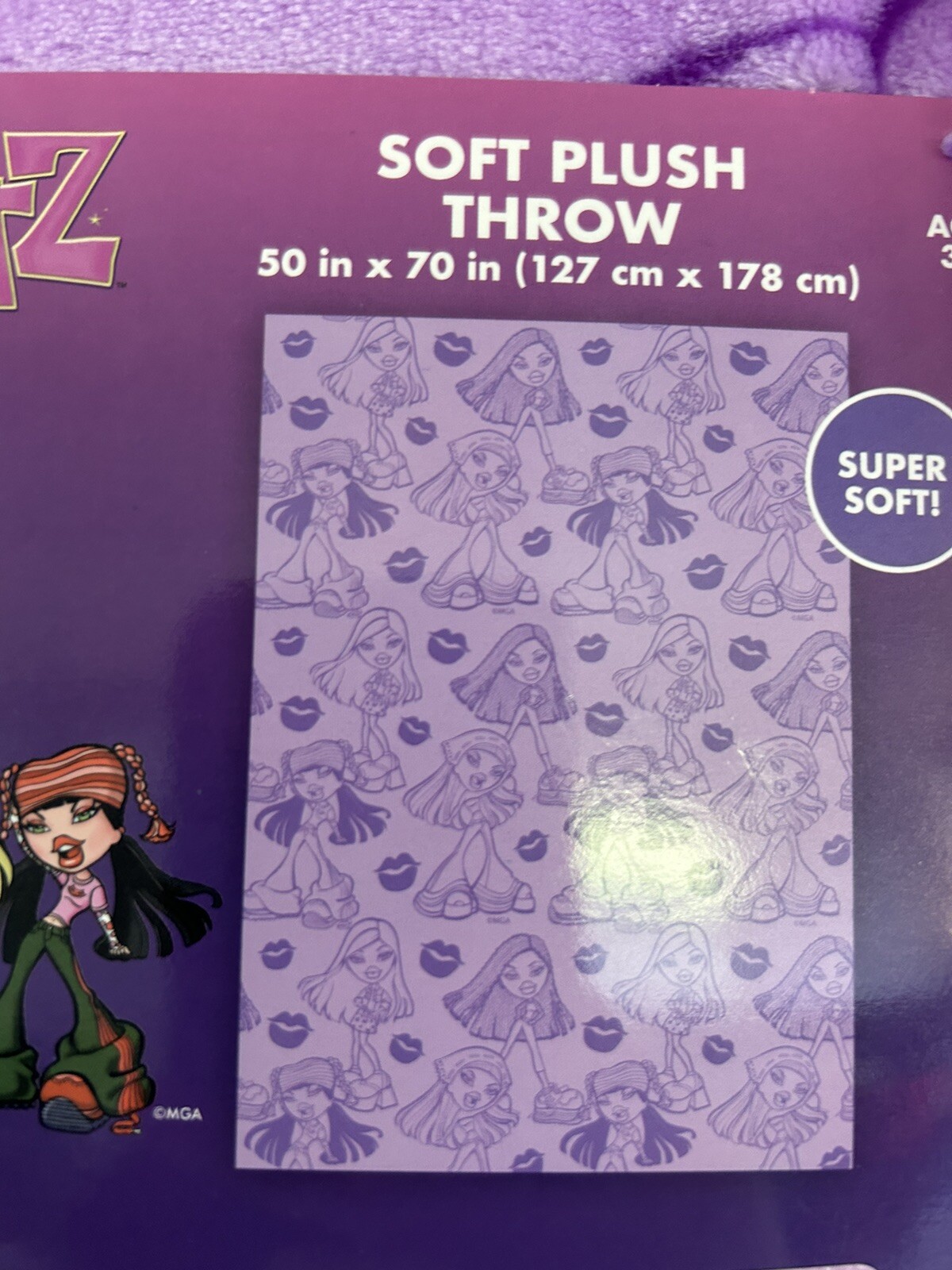 BRATZ Dolls Throw Blanket Brand New With Tags  50 X 70