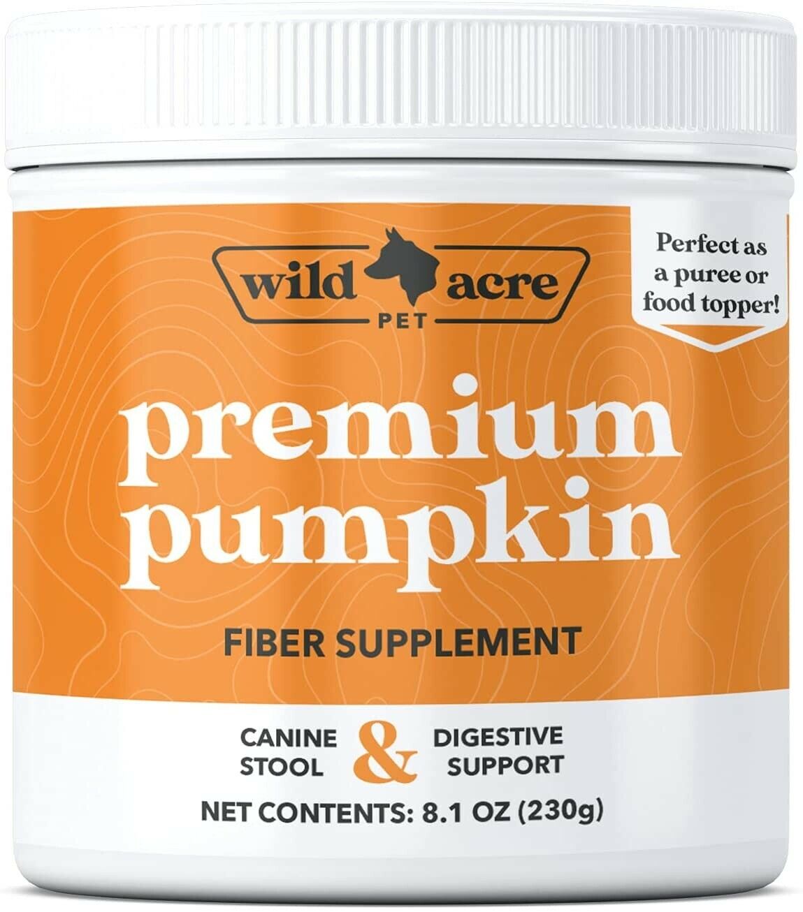Wild List price New color Acre Pumpkin Powder for 8.1 supplement Dogs oz Digest fiber