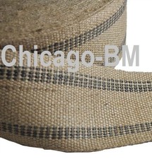 10 yards Black line-BFM Jute Webbing 3 1/2" wide. UPHOLSTERY supply