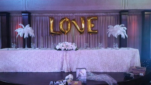 Ostrich Feather Centerpiece Kits with 24" Eiffel Tower Vase/Holly wood glam/Grea - Picture 5 of 5