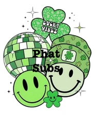 Sublimation Print Lucky Vibes Disco Ready to Press Heat Transfer