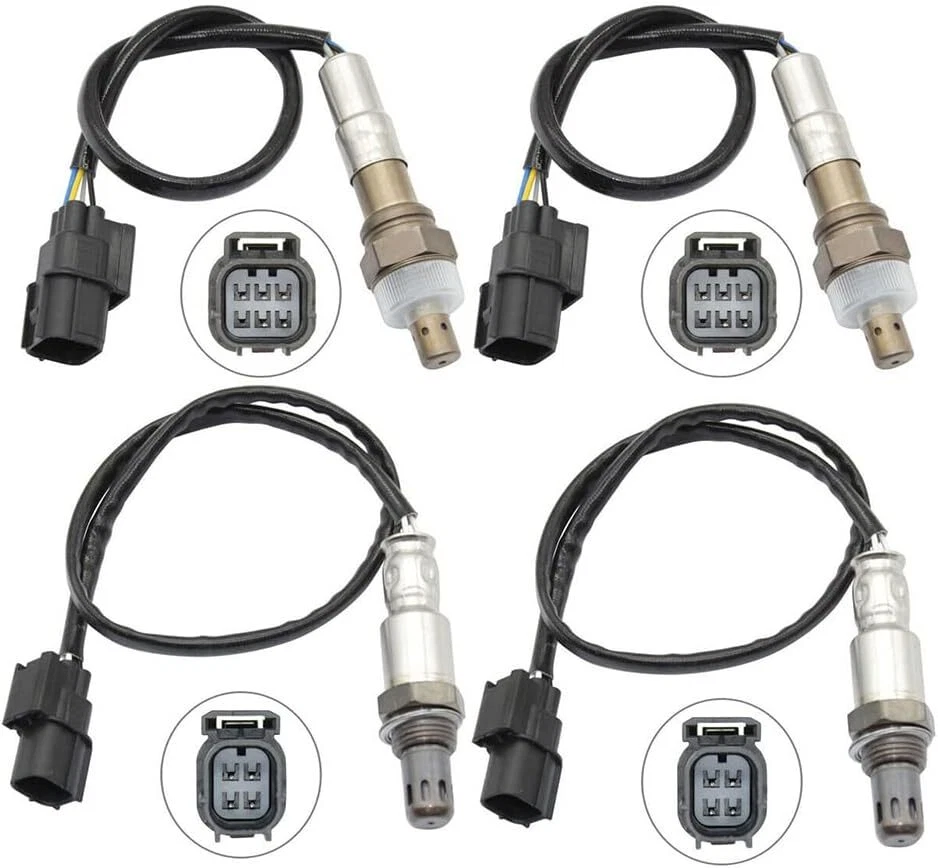 Sensor de oxígeno aguas arriba + aguas abajo 4 piezas para Honda Accord Odyssey Pilot Acura MDX TL TSX Foto 2 de 4