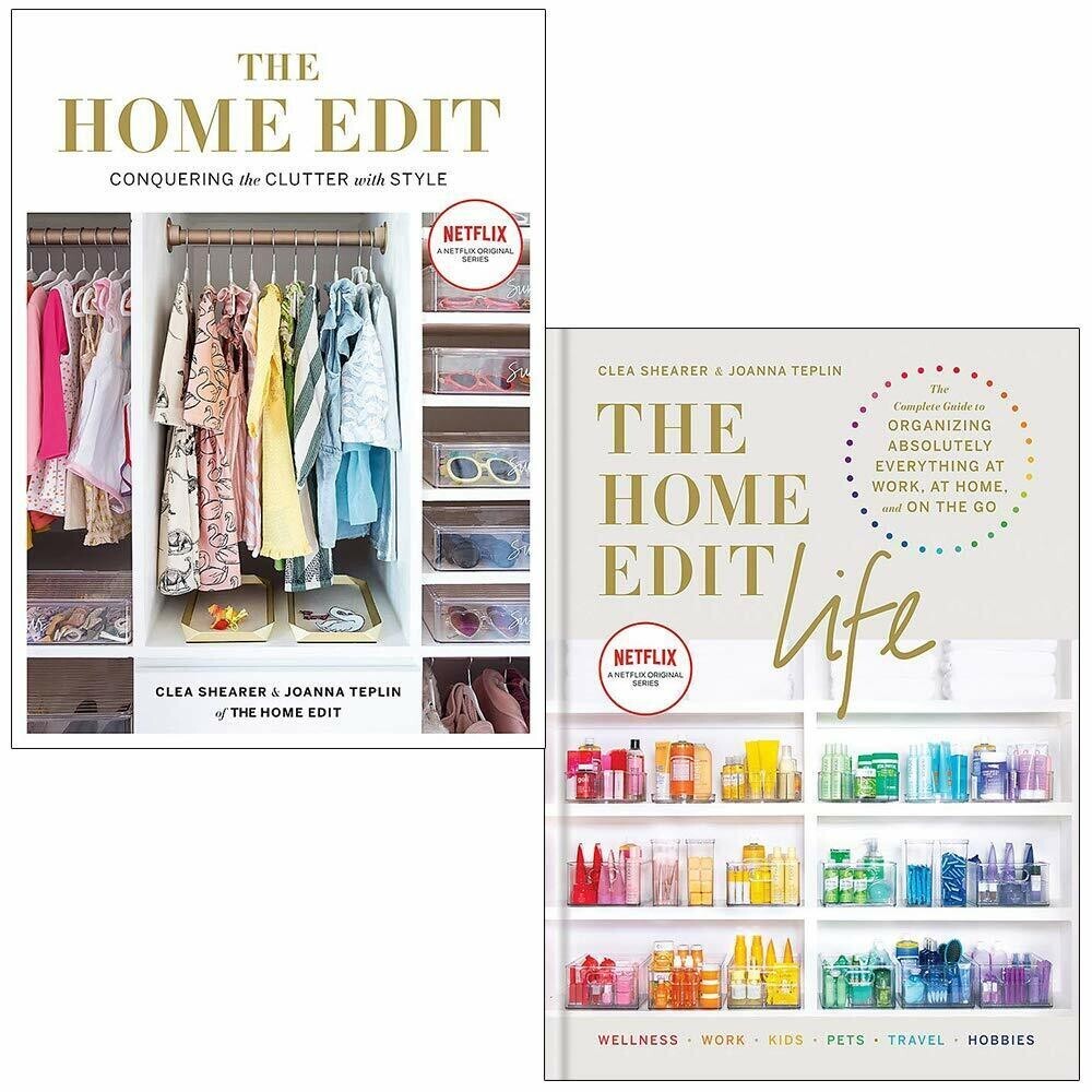 The Home Edit & The Home Edit Life By Clea Shearer and Joanna Teplin 2 Books Set