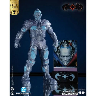 DC Multiverse Batman & Robin Mr. Freeze Black Light Gold Label 7'' McFarlane