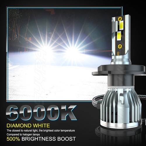 9003 H4 LED Headlight Bulb Kits 10000W 1000000LM Hi/Lo Beam Super Bright White - Picture 7 of 11
