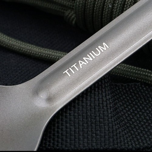Portable Titanium Spoon Environmental Cutlery Fork Outdoor Tool - Picture 10 of 21