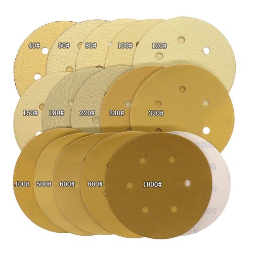 6 Inch 150mm Round Dry Sanding Discs Grit 80-600 Hook & Loop Sandpaper 6 Holes - Picture 2 of 22