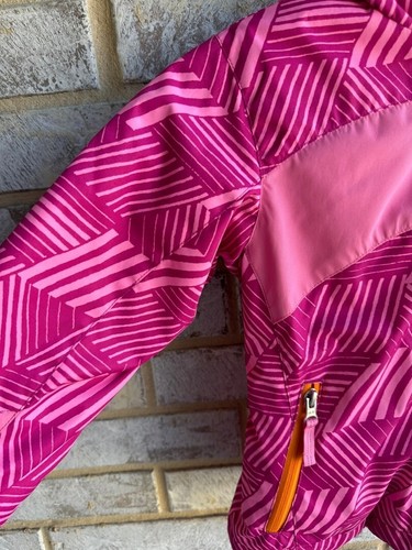 Lands' End Pink & Orange Hooded Ski Jacket Girl's Size S (4). - Picture 10 of 11