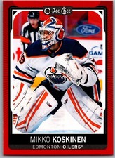 21-22 O-PEE-CHEE RED PARALLEL - MIKKO KOSKINEN #115 EDMONTON OILERS