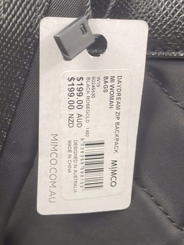 Mimco Daydream Backpack Black Rosegold, New With Tags - Picture 4 of 10