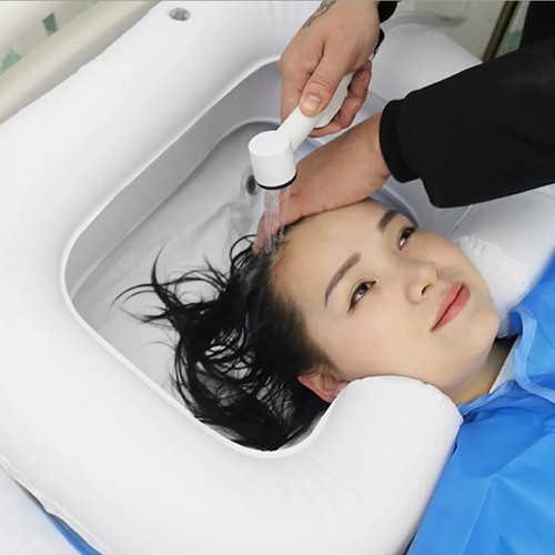 Inflatable Portable Basin Sink Hair Washing Aids in Bed Travel indoor UK - Picture 2 of 10