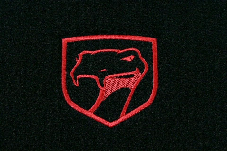 Alfombrillas Lloyd VELOURTEX negras logotipo rojo Dodge Viper GTS 1999 a 2002 Foto 2 de 4