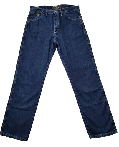 Wrangler George Straight Jeans Mens 35x34 Blue Denim Cowboy Cut 