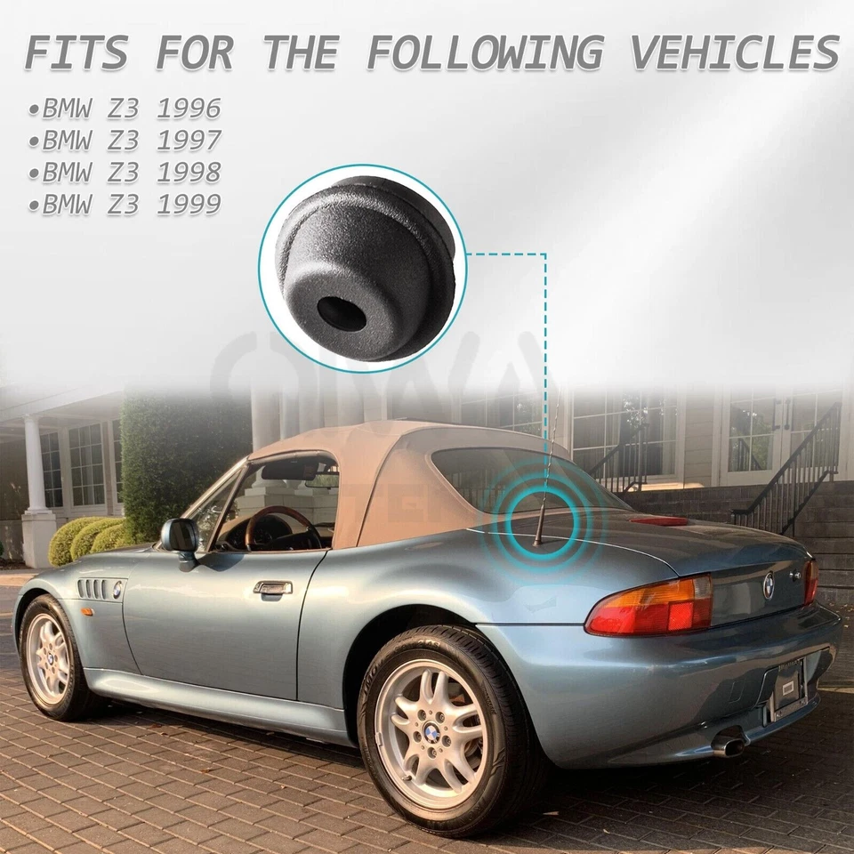 Sello de ojal de antena aérea de goma para BMW Z3 Roadster 1996-1999 Foto 4 de 4