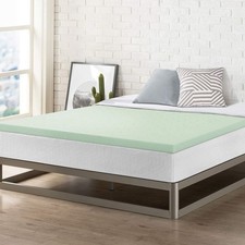 Ventilated 2-Inch Memory Foam Mattress Topper for Twin - CertiPUR Certified