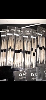 LYKKE Driftwood Wood Knitting Needles Mixed Lot - Circular & Straight