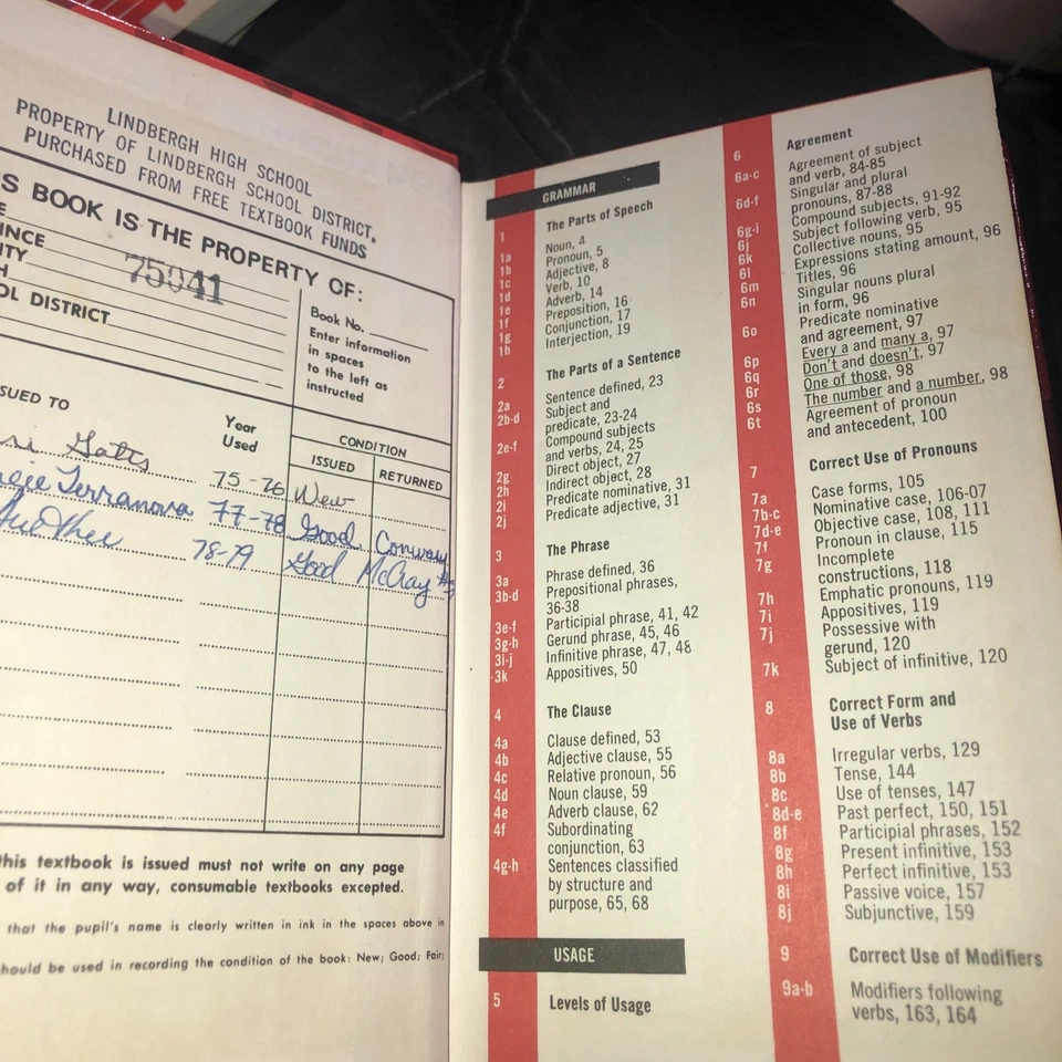 1973 Warriner's English Grammar and Composition - Complete Course - Hardcover - Image 3 of 4